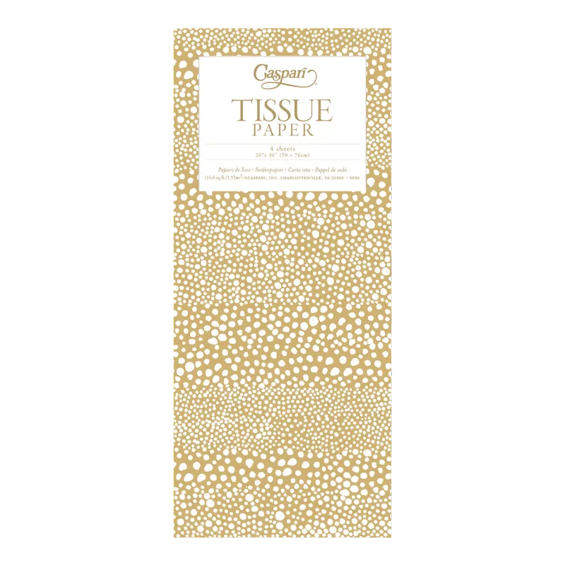 Papier de soie Caspari Gold Pebble