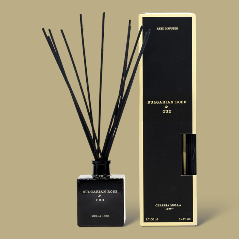 Rose bulgare et diffuseur d'oud Cereria Molla
