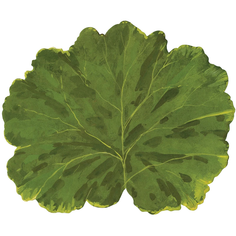 Caspari Papier Set de table Leaf Feuille Vert