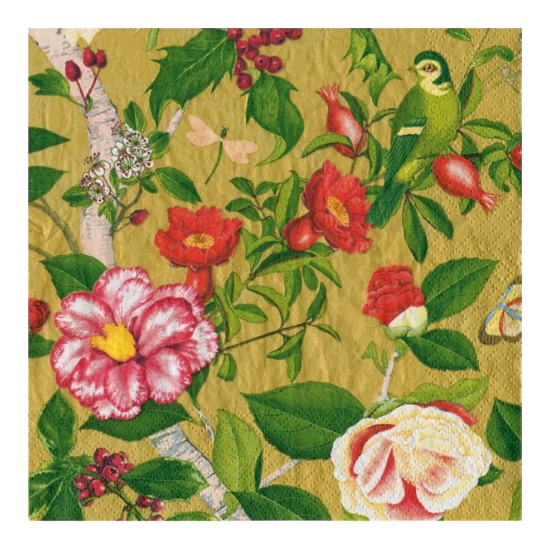 Christmas Chinoiserie Or Caspari 18681C