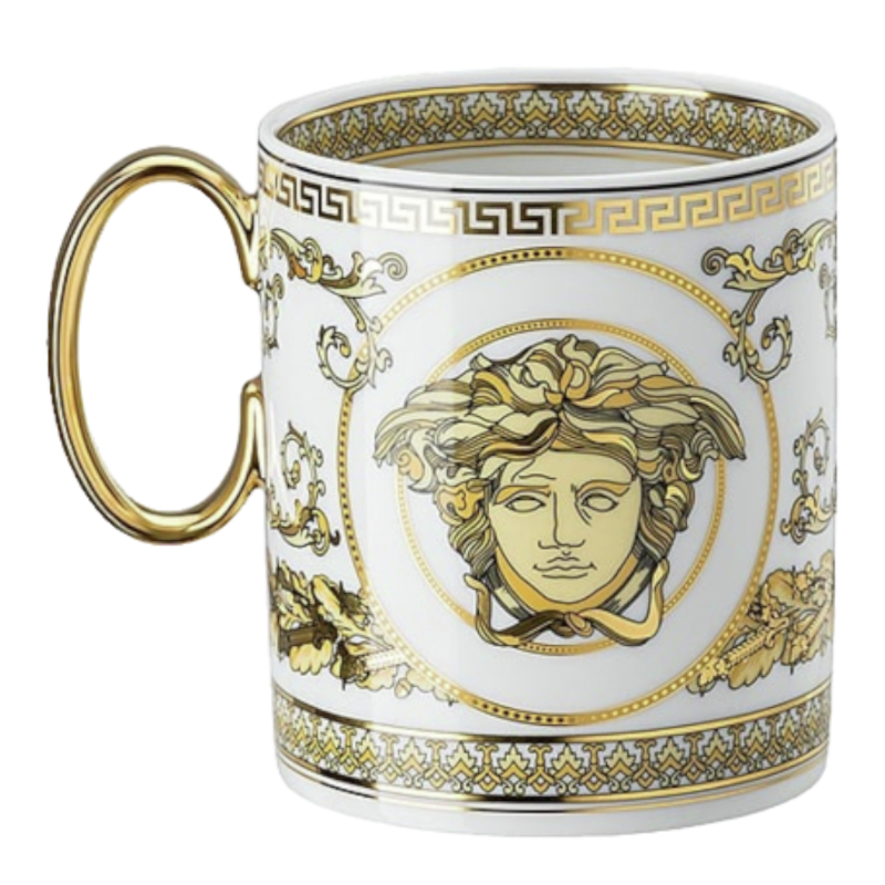 Versace By Rosenthal Vaisselle Virtus Gala White Mug