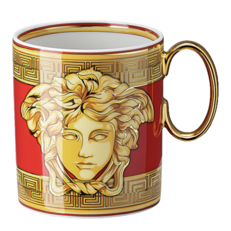 Versace By Rosenthal Vaisselle Medusa Amplified Golden Coin Mug