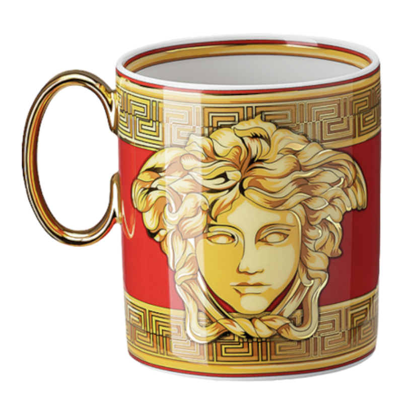 Versace By Rosenthal Vaisselle Medusa Amplified Golden Coin Mug
