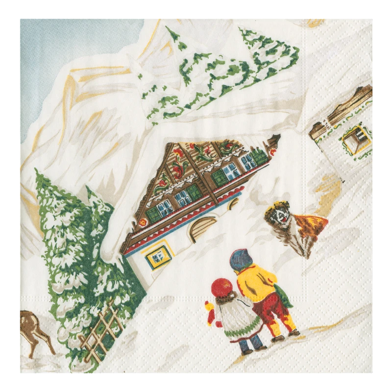 Caspari Serviette de déjeuner Tyrol