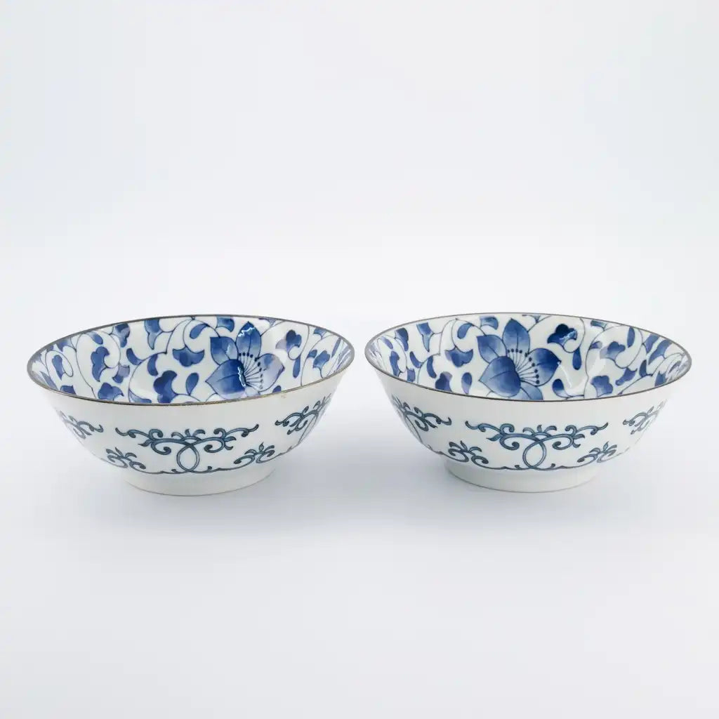 Flower Ramen Set cadeau bleu Tokyo Design Studio