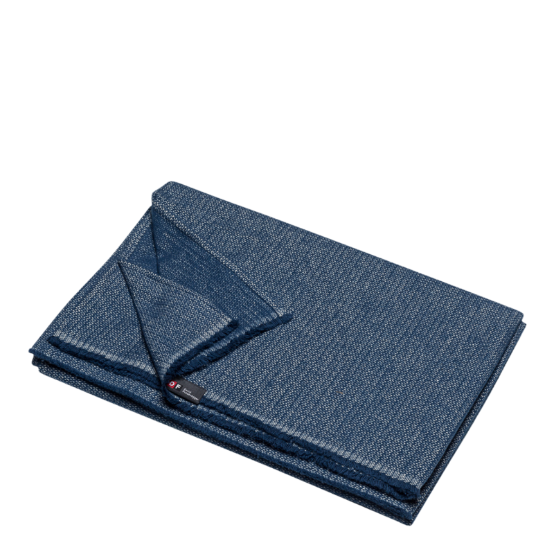 David Fussenegger Plaid Couverture Topaz Uni Navy 140 x 200 cm