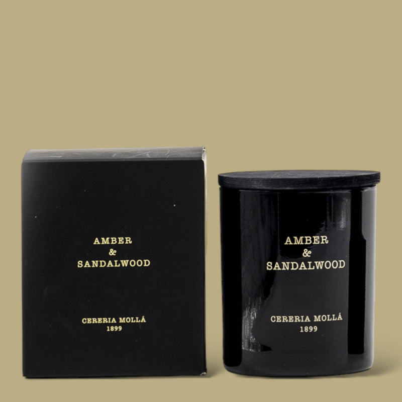 Bougie Ambre et bois de santal Cereria Molla
