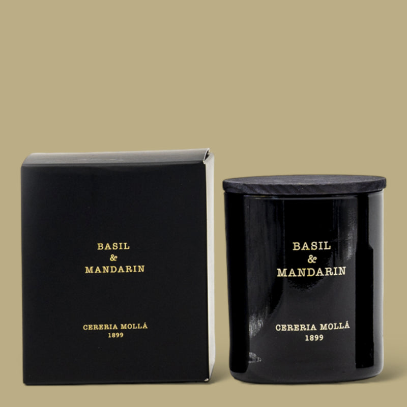 Bougie Basil et Mandarin Cereria Molla