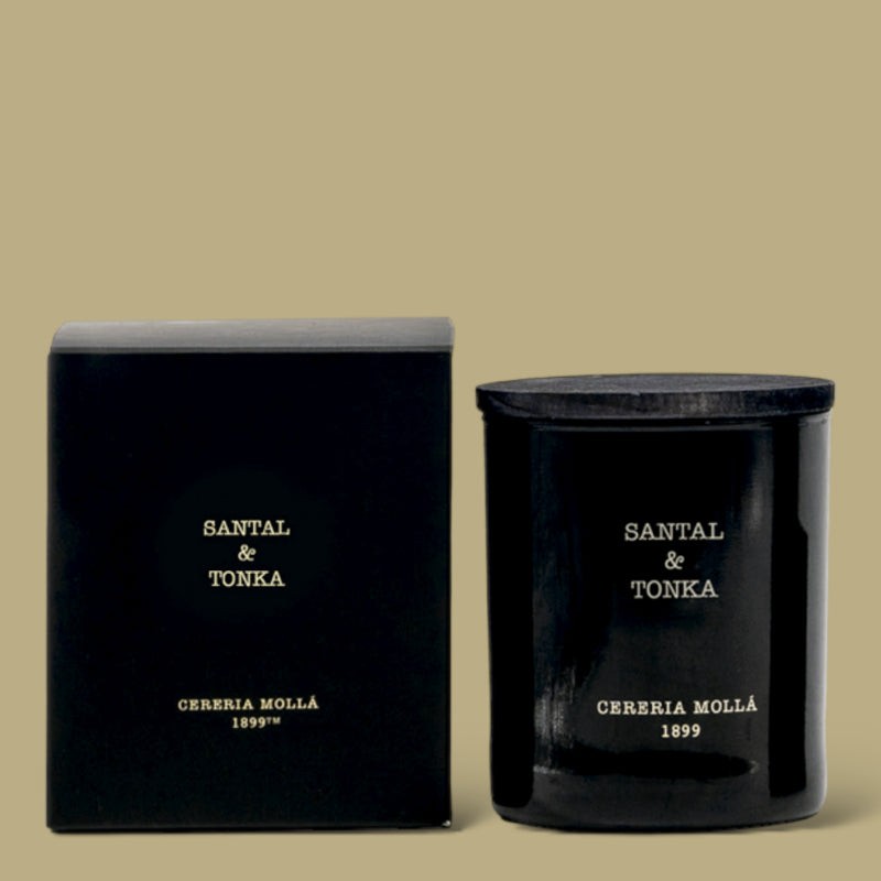 Bougie Santal et Tonka Cereria Molla