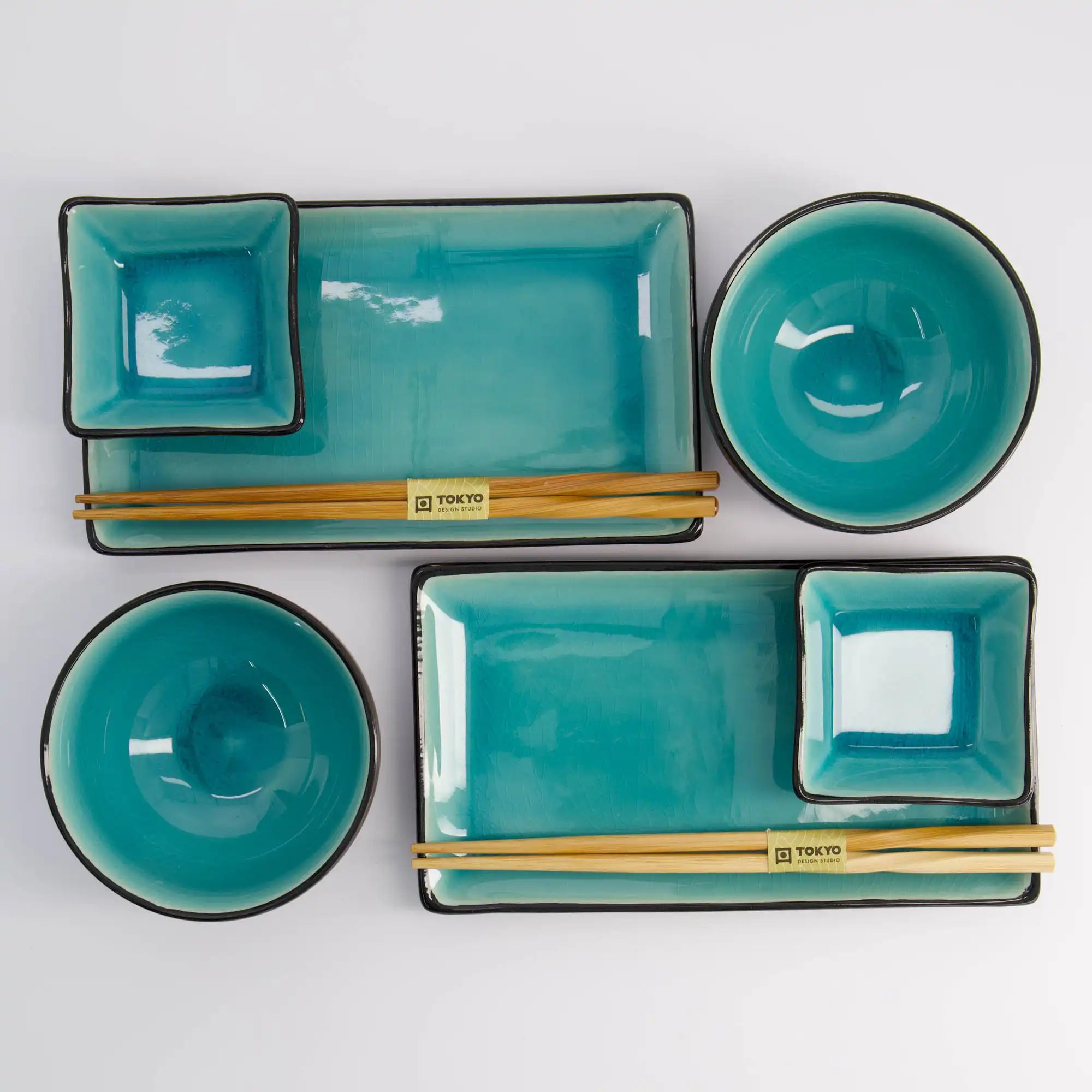 Glassy turquoise Set cadeau Tokyo Design Studio
