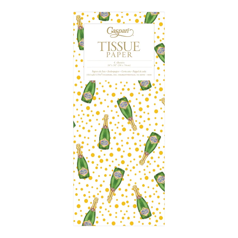 Papier de soie Caspari Sparkling Bubbly