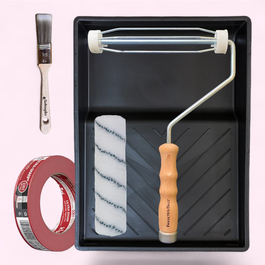 Mon premier mur Accessoires de peinture de base Pinceaux Bol Ruban adhésif