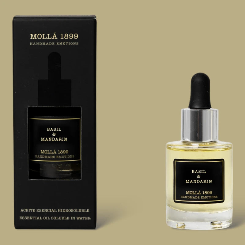 Basil and Mandarin Huile essentielle hydrosoluble Cereria Molla 1899