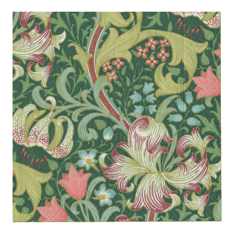 Casapari Serviette de table Golden Lily Forest Cocktail 12923C