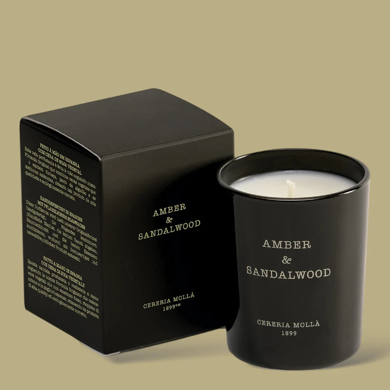 Bougie Ambre et bois de santal Cereria Molla