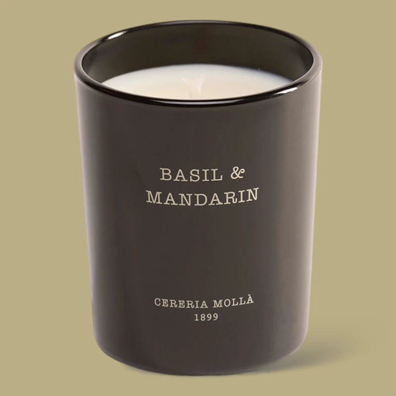 Bougie Basil et Mandarin Cereria Molla