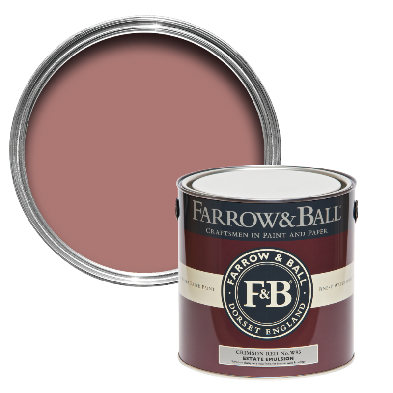 Farrow & Ball Farrow Ball Couleurs Rouge Pink Crimson Red W 93