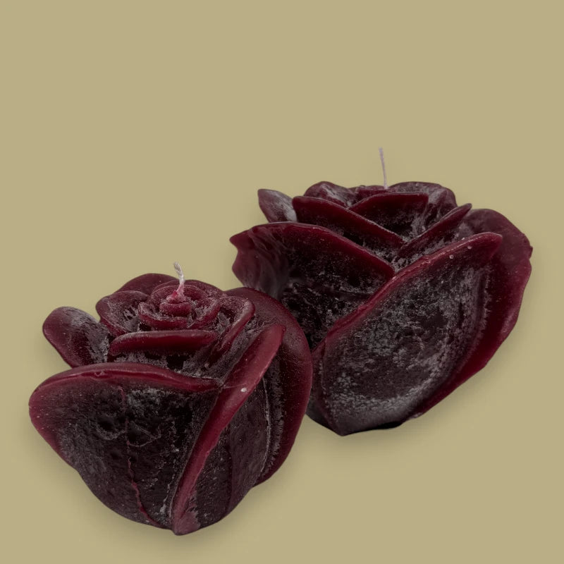 Dekocandle Bougie rose moyenne Bordeaux C40904B