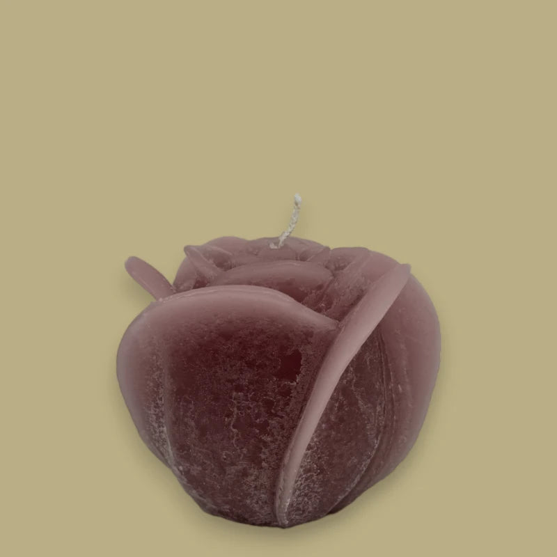 Dekocandle Bougie rose moyenne Old Red C40976