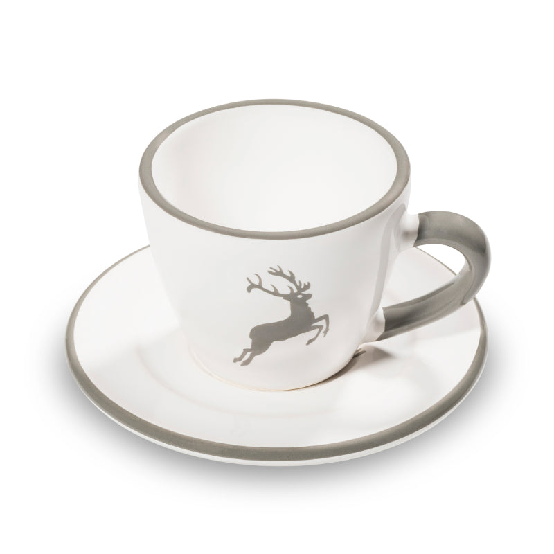 Service à espresso 0319STES01SET Céramique Gmundner Grauer Hirsch