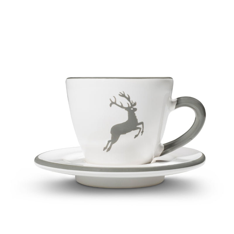 Service à espresso 0319STES01SET Céramique Gmundner Grauer Hirsch