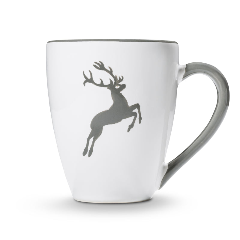 Tasse à petit déjeuner Max 0319TAFR09 Gmundner Keramik Grauer Hirsch (cerf gris)