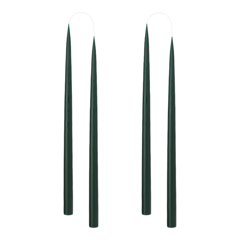 Industries d'art Bougies bâton 22 mm 35 cm Forest Green