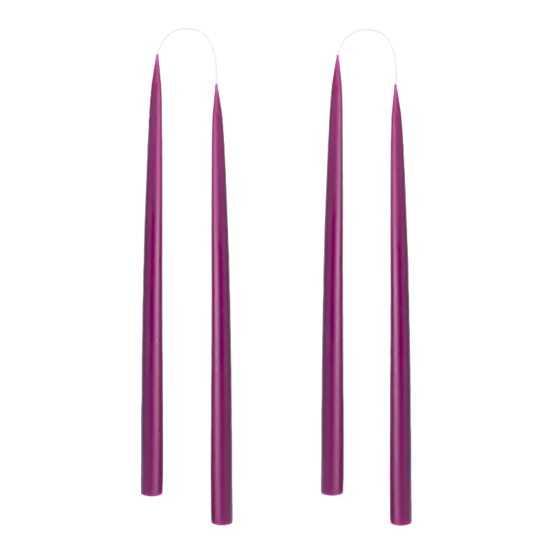 Industries d'art Bougies bâton 22 mm 35 cm Dark Heather