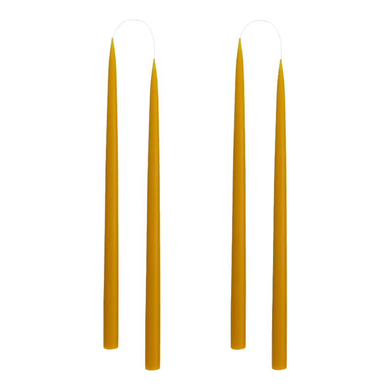 Industries d'art Bougies bâton 22 mm 35 cm Honey
