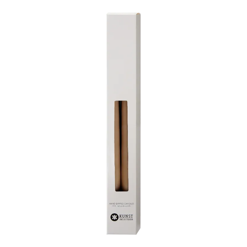 Industries d'art Bougies bâton 22 mm 35 cm Nougat