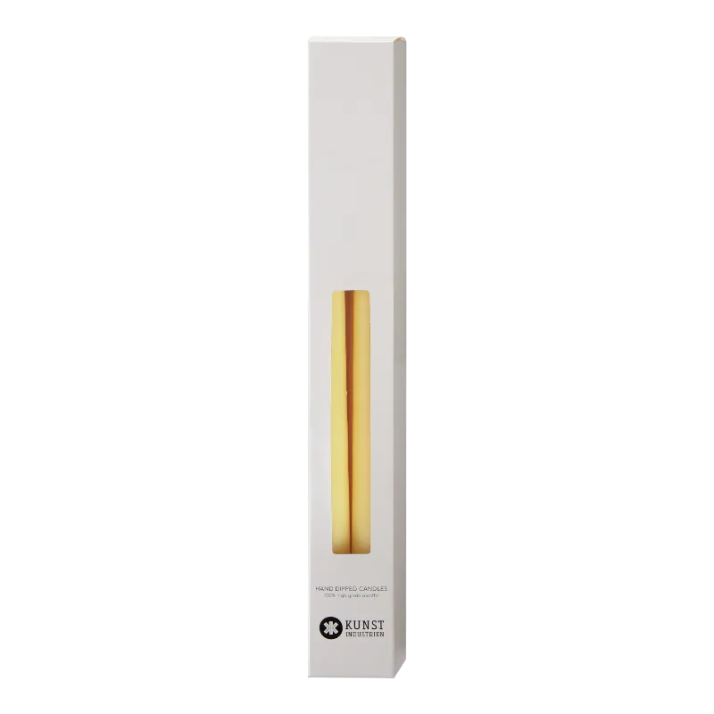 Industries d'art Bougies bâton 22 mm 35 cm Pastel Yellow