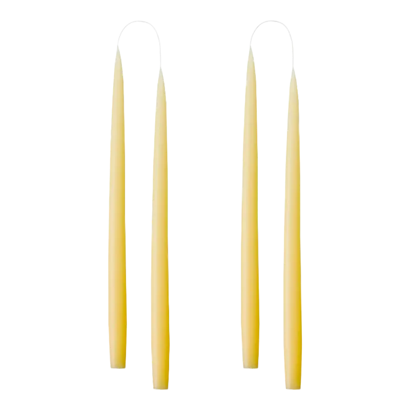 Industries d'art Bougies bâton 22 mm 35 cm Pastel Yellow