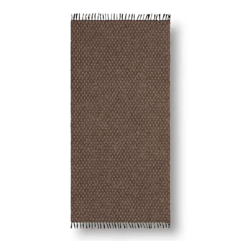 Julie Marron foncé Tapis Horreds Mattan