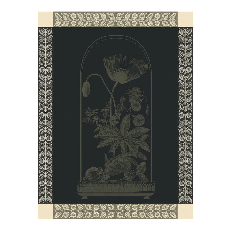 Le Jacquard Francais Torchon Curiosites Minerales CharbonLe Jacquard Francais Torchon Curiosites Florales Empires