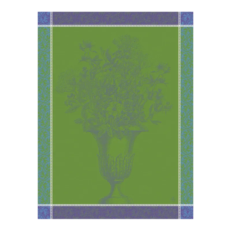 Le Jacquard Francais Torchon Floraison Uni Violet