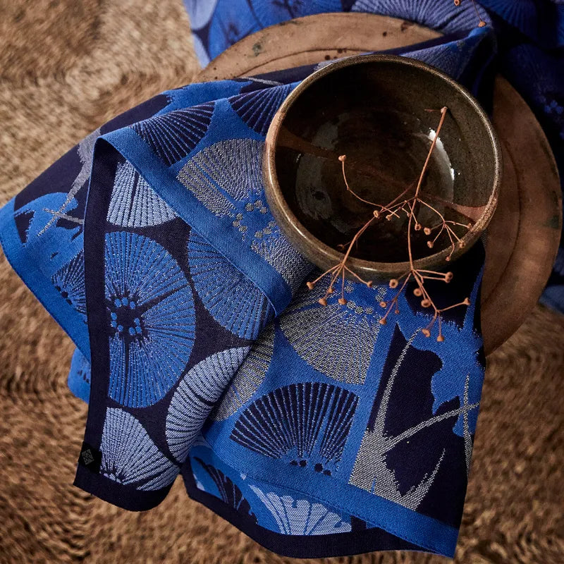 Le Jacquard Francais Torchon Yukata Indigo bleu