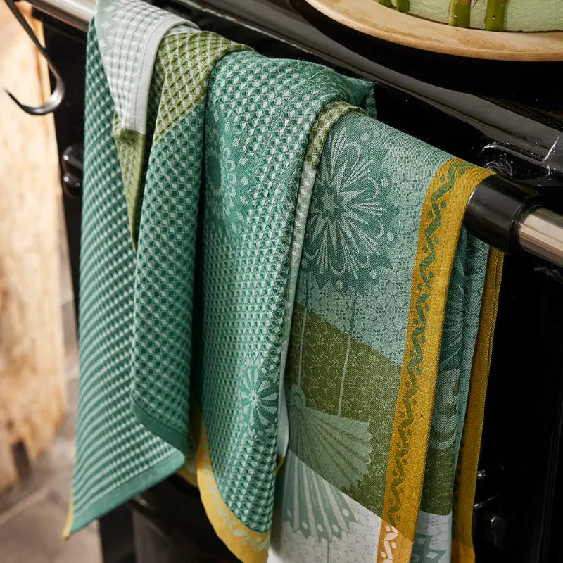 Le Jacquard Francais Serviette Lumieres D'étolies Emeraude