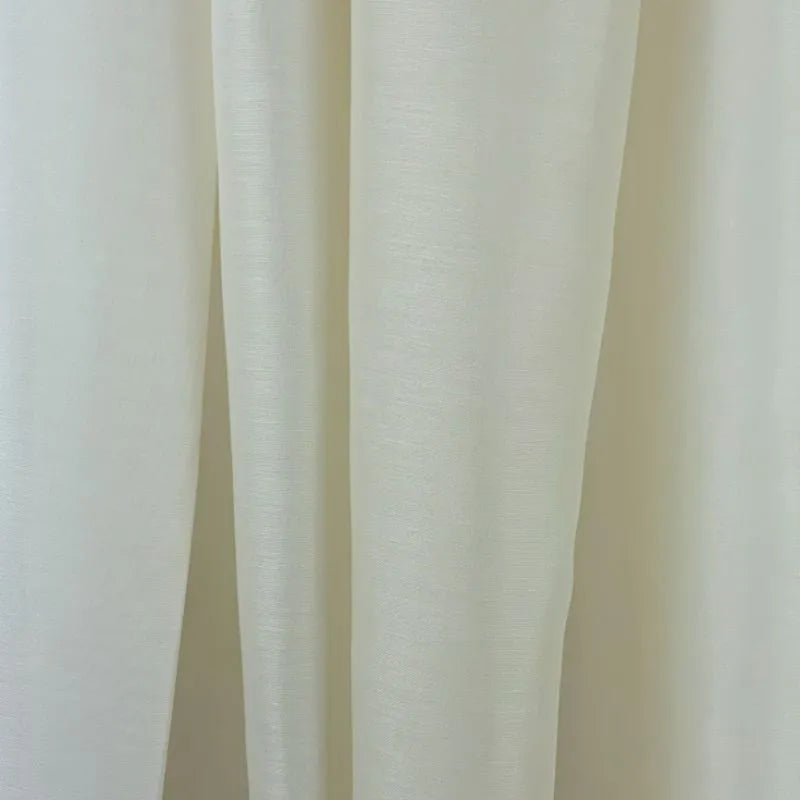 Lino Farbtupfer Rideau sur mesure Rideau sur mesure Crème