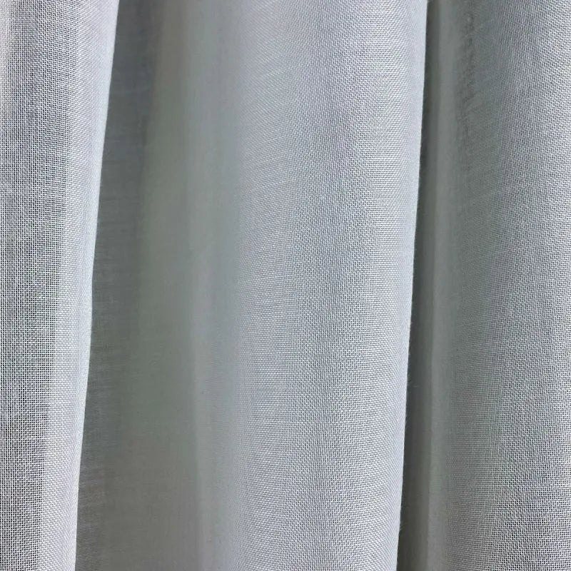 Lino Farbtupfer Rideau sur mesure Bleu Ciel