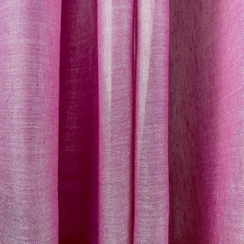Lino Farbtupfer Rideau sur mesure Rideau sur mesure Framboise