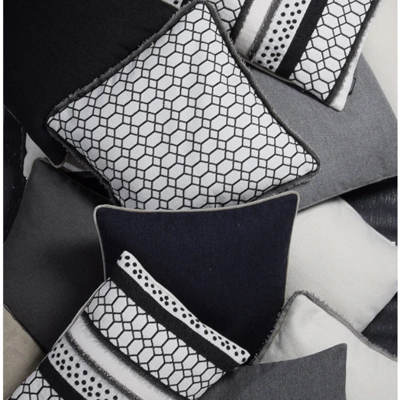 Rohleder Home Collection Coussin Ocean Noir