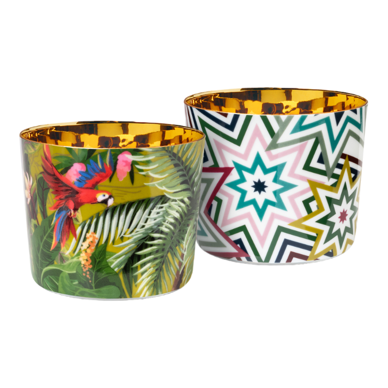 SIEGER by Fürstenberg Porcelaine Sip Of Gold Coupe à champagne Jungle Paraiso