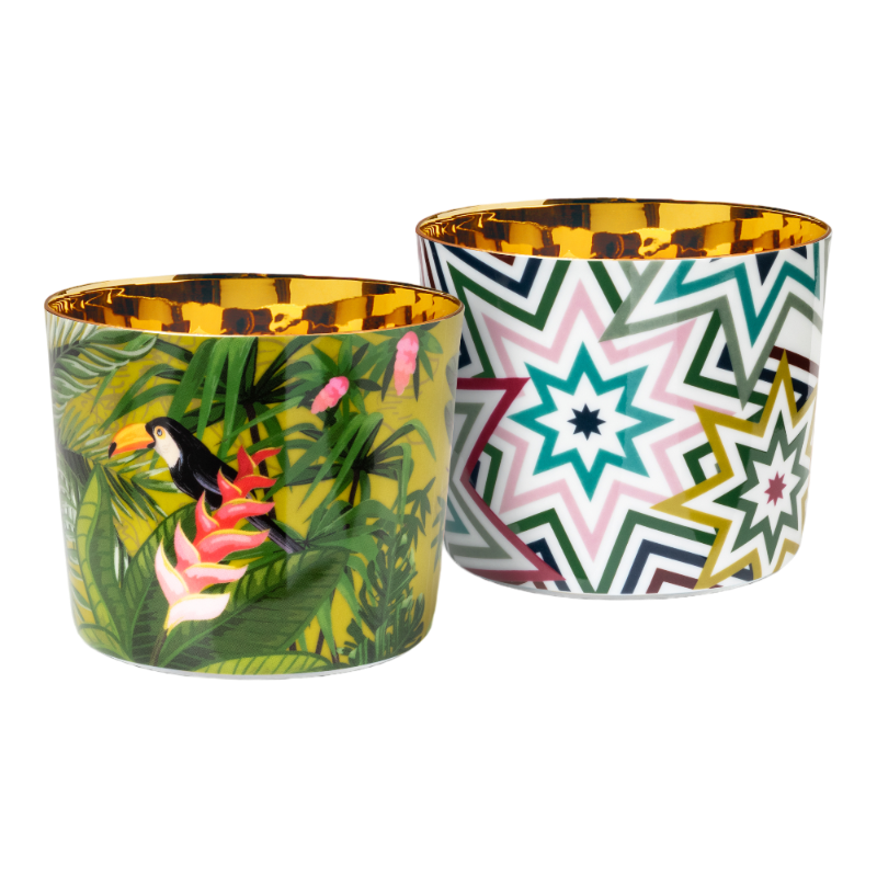 SIEGER by Fürstenberg Porcelaine Sip Of Gold Coupe à champagne Jungle Paraiso