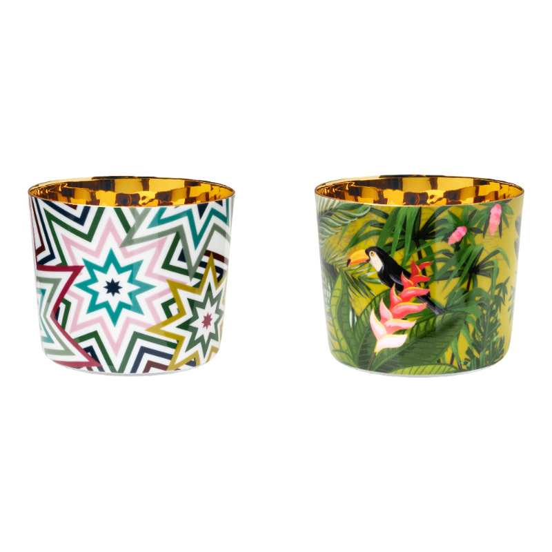 SIEGER by Fürstenberg Porcelaine Sip Of Gold Coupe à champagne Jungle Paraiso