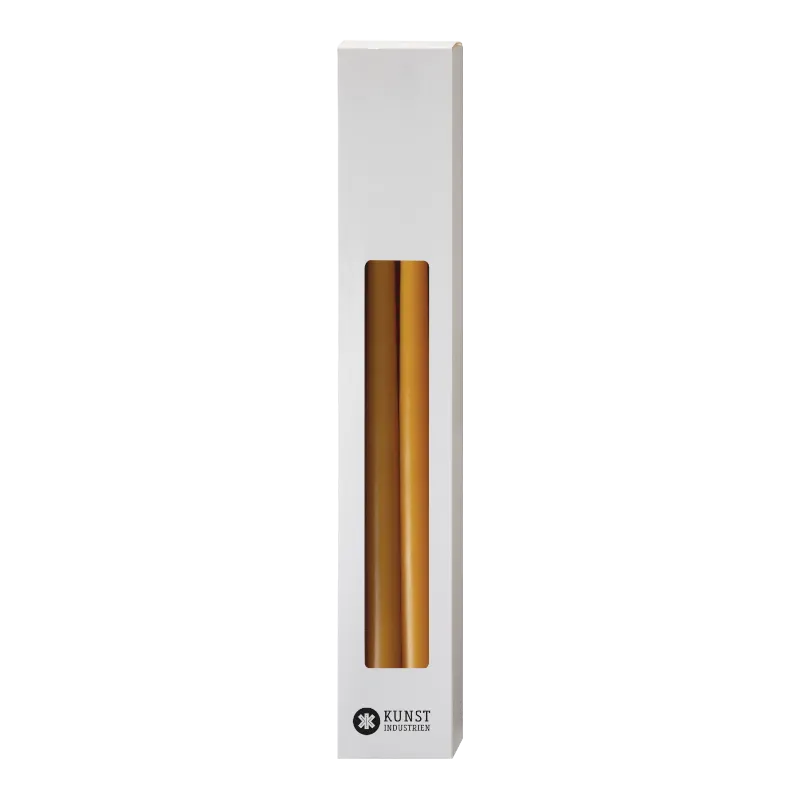 Industries d'art Bougies bâton 13 mm 28 cm Honey