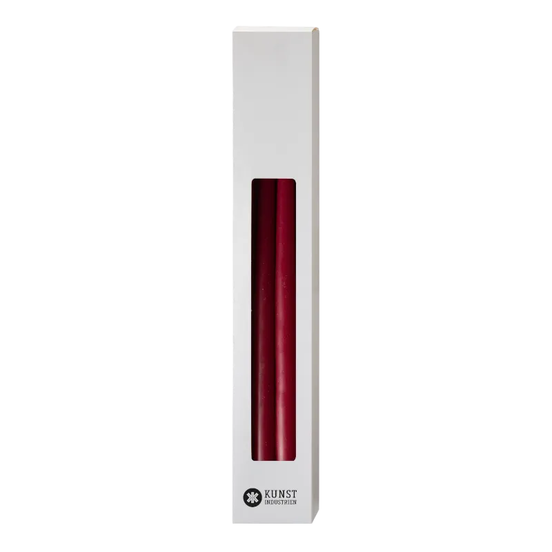 Industries d'art Bougies tige 13 mm 28 cm Light Burgundy