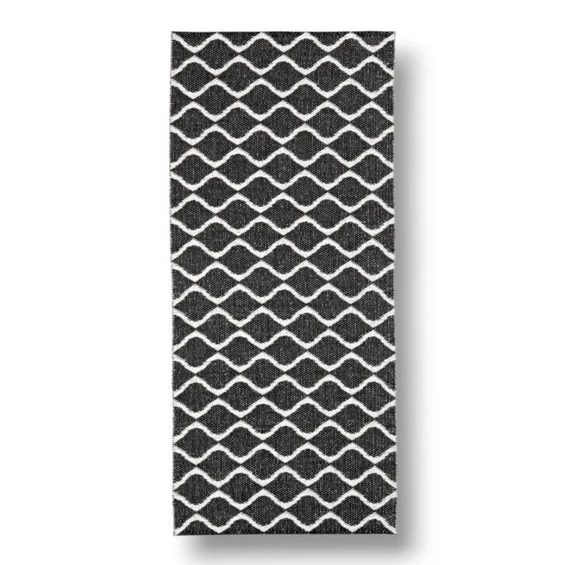 Wave Noir Tapis Horreds Mattan