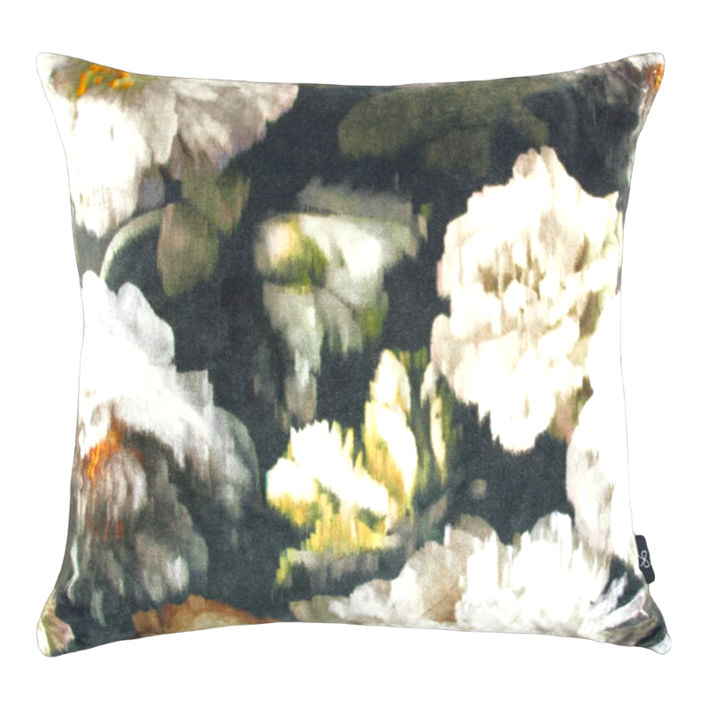 Black Edition Herbaria Obsidian Coussin 50 x 50 cm