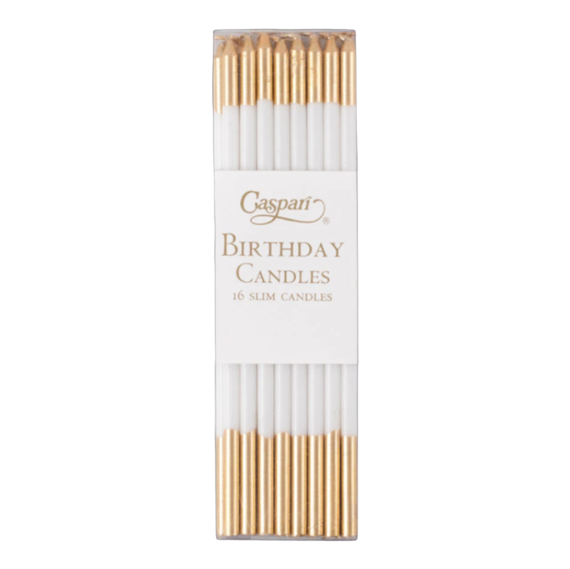 Birthday Candles Bougies d'anniversaire Caspari Blanc