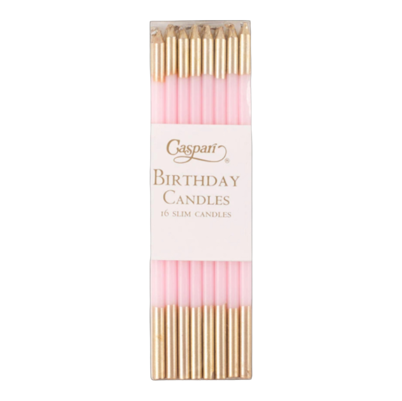 Birthday Candles Bougies d'anniversaire Caspari Rosé